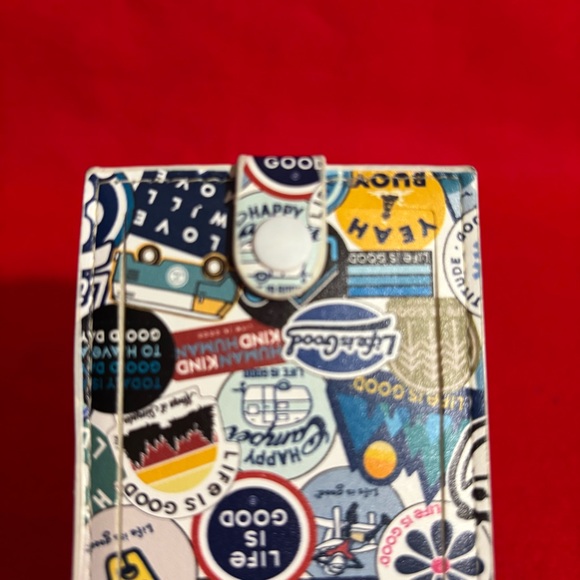 Life is Good Colorful Graphic Collage Design Luggage Tag - Picture 4 of 8